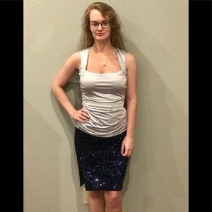 Sequin Midi Skirt